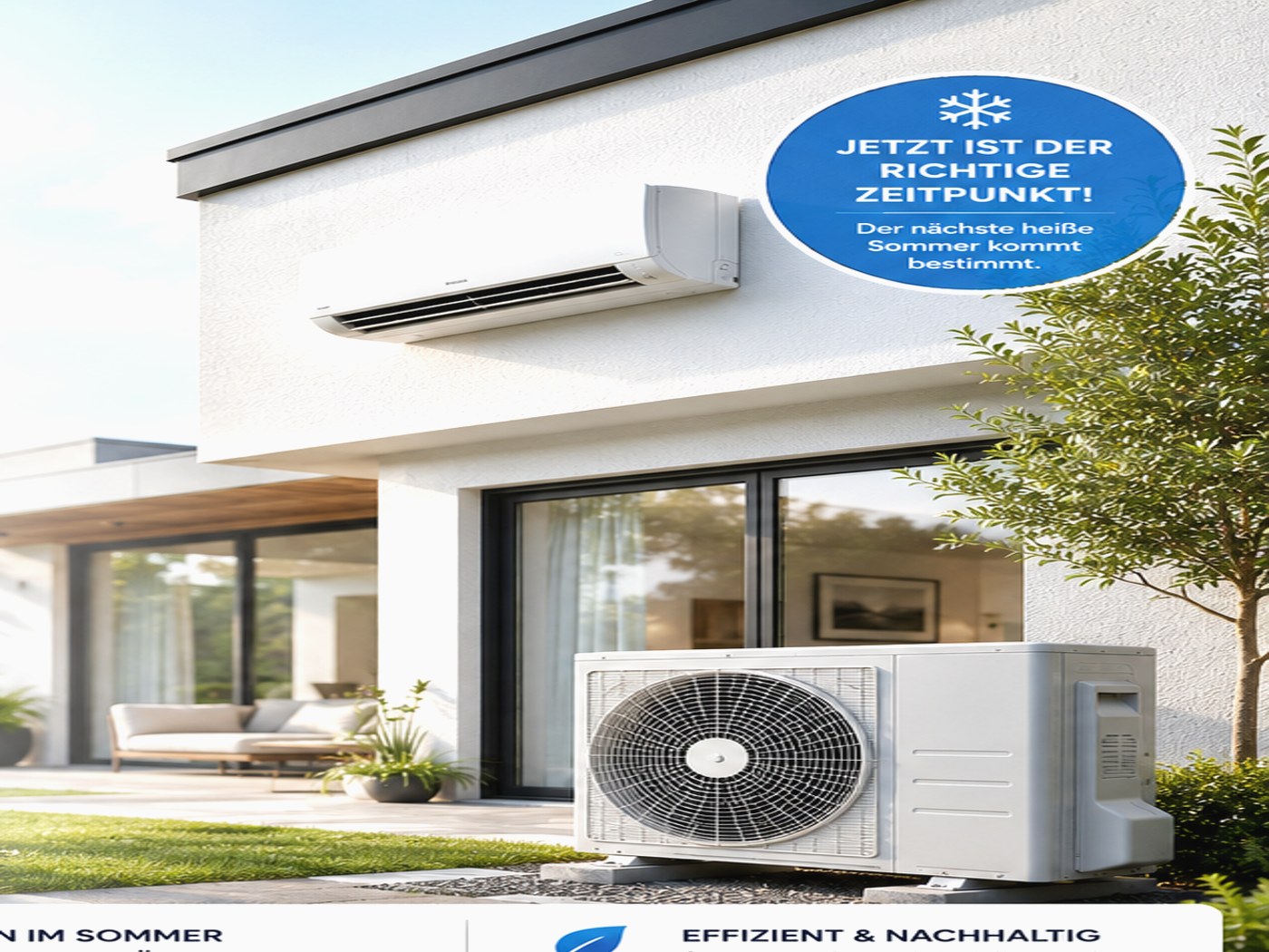 Modernes Wohnhaus mit Klimaanlage